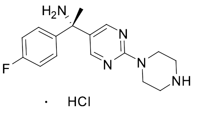 (S)-1-(4-fluorophenyl)-1-(2-(piperazin-1-yl)pyrimidin-5-yl)ethan-1-amine
