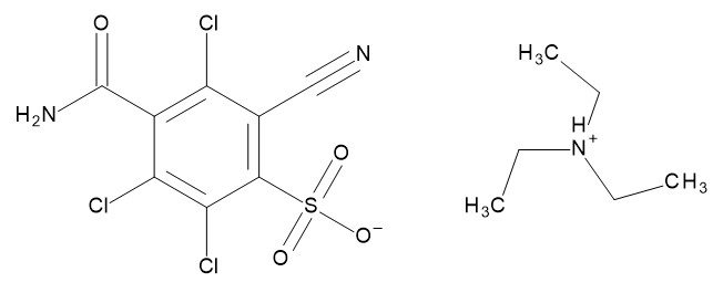 Chlorothalonil metabolite SYN548581 triethylammonium