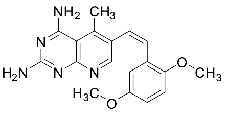 (Z)-6-(2,5-dimethoxystyryl)-5-methylpyrido[2,3-d]pyrimidine-2,4-diamine