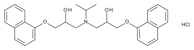 1,1'-[(1-Methylethyl)imino]bis[3-(naphthalen-1-yloxy)propan-2-ol] Hydrochloride (Tertiary Amine Derivative Hydrochloride)