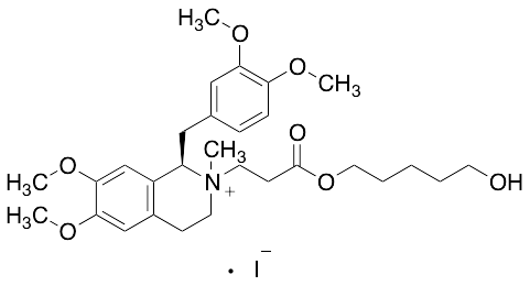 N-3-((5-Hydroxypentyl)oxy)-3-oxopropyl (R)-Laudanosinium Iodide Diastereomeric Mixture