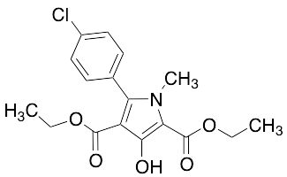 5-(4-Chloro-phenyl)-3-hydroxy-1-methyl-1H-pyrrole-2,4-dicarboxylic Acid Diethyl Ester