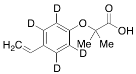2-(4-Ethenylphenoxy)-2-methyl-propanoic Acid-d4