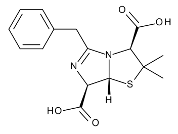 (3S,7R,7aR)-5-Benzyl-2,2-dimethyl-2,3,7,7a-tetrahydroimidazo[5,1-b]thiazole-3,7-dicarboxylic Acid (Penillic Acid of Benzylpenicillin)