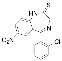 5-(2-Chlorophenyl)-1,3-dihydro-7-nitro-2H-1,4-benzodiazepine-2-thione