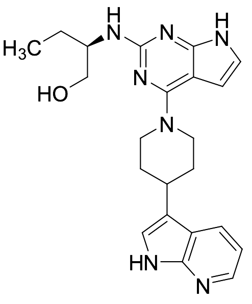 (R)-2-((4-(4-(1H-Pyrrolo[2,3-b]pyridin-3-yl)piperidin-1-yl)-7H-pyrrolo[2,3-d]pyrimidin-2-yl)amino)butan-1-ol