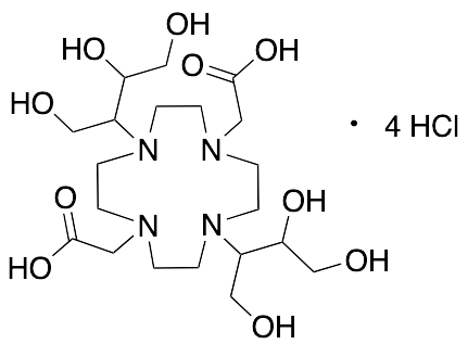 2,2'-(4,10-bis(1,3,4-Trihydroxybutan-2-yl)-1,4,7,10-tetraazacyclododecane-1,7-diyl)diacetic Acid Tetrahydrochloride