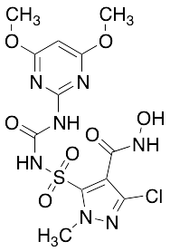 3-chloro-5-[[[[(4,6-dimethoxy-2-pyrimidinyl)amino]carbonyl]amino]sulfonyl]-N-hydroxy-1-methyl-1H-Pyrazole-4-carboxamide