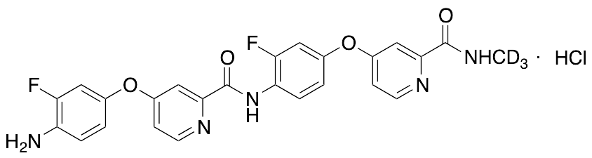 4-(4-Amino-3-fluorophenoxy)-N-(2-fluoro-4-((2-(methyl-d3-carbamoyl)pyridin-4-yl)oxy)phenyl)picolinamide Hydrochloride