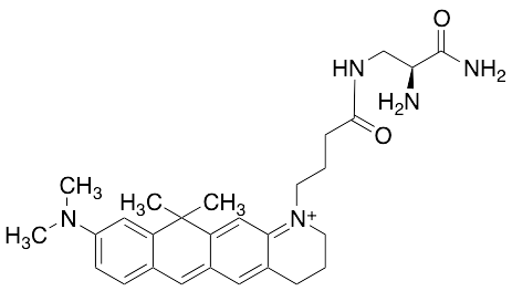 (S)-1-(4-((2,3-Diamino-3-oxopropyl)amino)-4-oxobutyl)-9-(dimethylamino)-11,11-dimethyl-2,3,4,11-tetrahydronaphtho[2,3-g]quinolin-1-ium