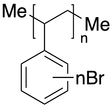 Polystyrene crosslinked with divinylbenzene, brominated