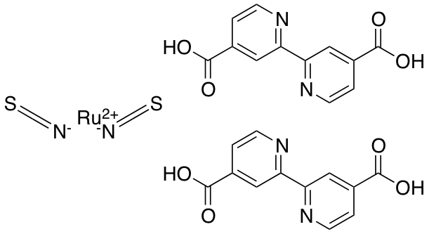 Bis(isothiocyanato)bis(2,2'-bipyridyl-4,4'-dicarboxylato)ruthenium(II)