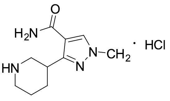 1-Methyl-3-(piperidin-3-yl)-1H-pyrazole-4-carboxamide Hydrochloride