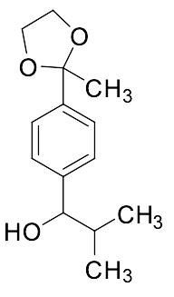 2-Methyl-1-(4-(2-methyl-1,3-dioxolan-2-yl)phenyl)propan-1-ol