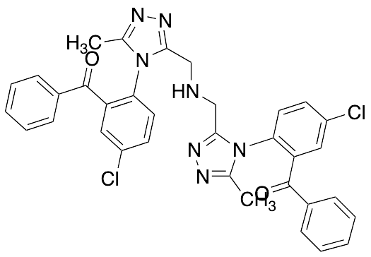 bis[[4-(2-Benzoyl-4-chlorophenyl)-5-methyl-4H-1,2,4-triazol-3-yl]methyl] Amine