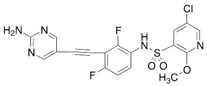 N-[3-[2-(2-Amino-5-pyrimidinyl)ethynyl]-2,4-difluorophenyl]-5-chloro-2-methoxy-3-pyridinesulfonamide