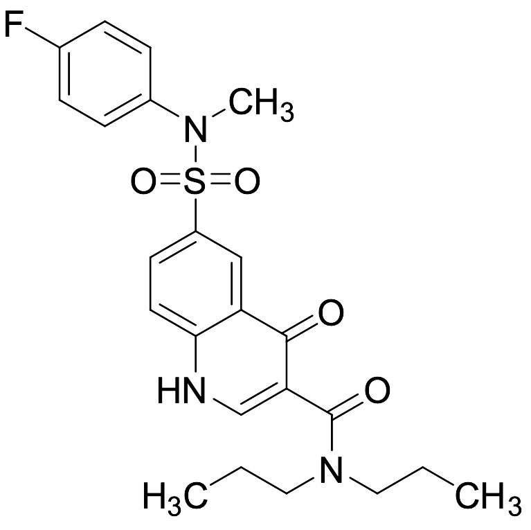 6-[[(4-Fluorophenyl)methylamino]sulfonyl]-1,4-dihydro-4-oxo-N,N-dipropyl-3-quinolinecarboxamide
