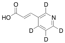 (2E)-3-(3-Pyridinyl)-2-propenoic Acid-d4
