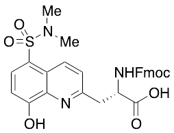 (alphaS)-5-[(Dimethylamino)sulfonyl]-alpha-[[(9H-fluoren-9-ylmethoxy)carbonyl]amino]-8-hydroxy-2-quinolinepropanoic Acid