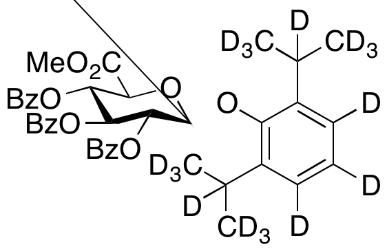 2’,3’,4’-Tri-O-benzoyl Propofol-d17 Beta-D-Glucuronide Methyl Ester