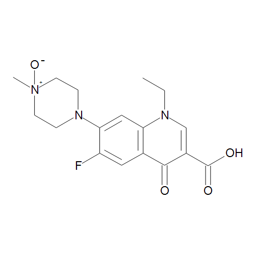 4-(3-Carboxy-1-ethyl-6-fluoro-4-oxo-1,4-dihydroquinolin-7-yl)-1-methylpiperazine 1-Oxide (Pefloxacin N-Oxide) - CAS No. 85145-21-7 4-(3-Carboxy-1-ethyl-6-fluoro-4-oxo-1,4-dihydroquinolin-7-yl)-1-methylpiperazine 1-Oxide (Pefloxacin N-Oxide)