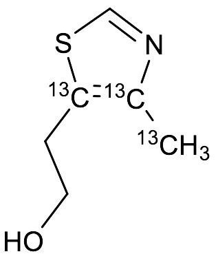 4-Methyl-5-thiazoleethanol-13C3 (~90%)