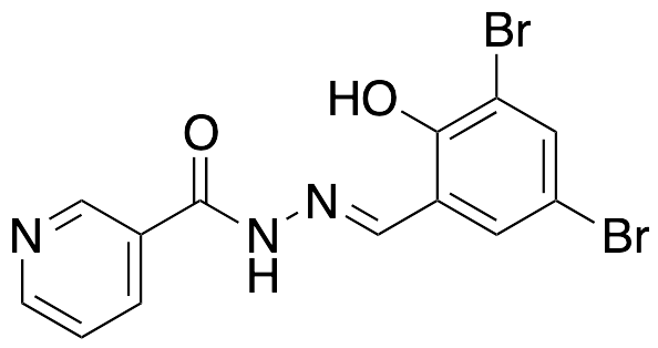 (2E)​-​2-​[(3,​5-​Dibromo-​2-​hydroxyphenyl)​methylene]​hydrazide-3-​pyridinecarboxylic Acid