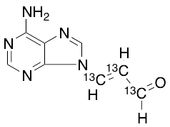 3-(6-Amino-9H-purin-9-yl)-2-propenal-13C3