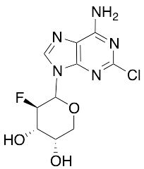 (3S,4S,5R)-6-(6-Amino-2-chloro-9H-purin-9-yl)-5-fluorotetrahydro-2H-pyran-3,4-diol