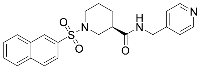 (3R)-1-Naphthalen-2-ylsulfonyl-N-(pyridin-4-ylmethyl)piperidine-3-carboxamide