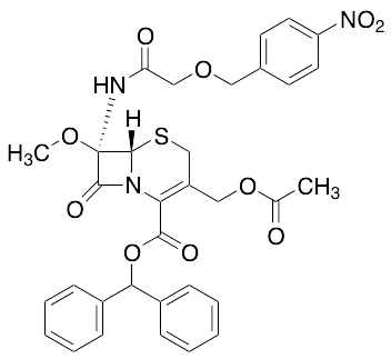 7-Methoxy-7-(2-((4-Nitrobenzyl)-oxy)acetamido)cephalosporanoic Acid Diphenylmethyl Ester