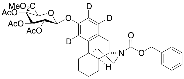 N-Benzyloxycarbonyl N-Desmethyl Dextrorphan-d3 2,3,4-Tri-O-acetyl-Beta-D-O-Glucuronic Acid Methyl Ester