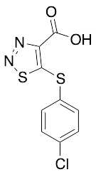 5-[(4-Chlorophenyl)thio]-1,2,3-thiadiazole-4-carboxylic Acid
