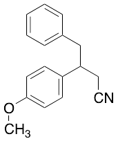 3-Benzyl-3-(p-methoxyphenyl)propanenitrile