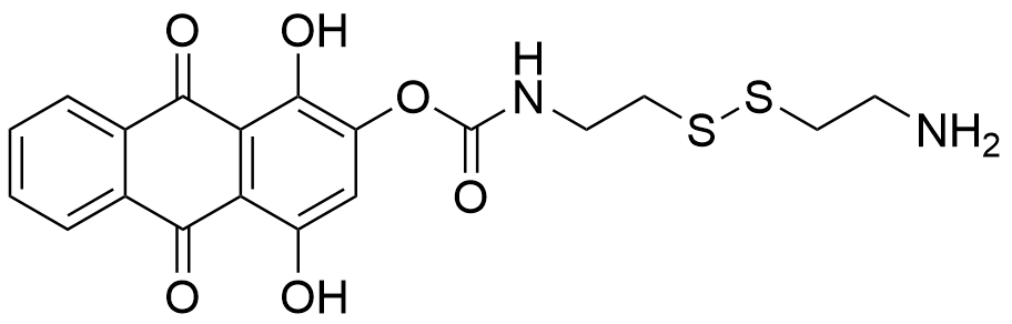 1,4-Dihydroxy-9,10-dioxo-9,10-dihydroanthracen-2-yl (2-((2-Aminoethyl)disulfaneyl)ethyl)carbamate