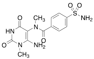 6-Amino-5-(4-sulfonamidobenzoyl)-N-(methylamino)-1-methyluracil
