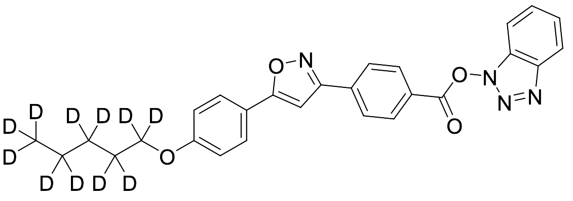 1H-Benzo[d][1,2,3]triazol-1-yl 4-(5-(4-((pentyl-D₁₁)oxy)phenyl)isoxazol-3-yl)benzoate