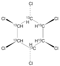 gamma-HCH (Lindane) (13C6,99%) 100 µg/mL in Nonane