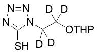 1,2-Dihydro-1-[2-[(tetrahydro-2H-pyran-2-yl)oxy]ethyl]-5H-tetrazole-5-thione-d4