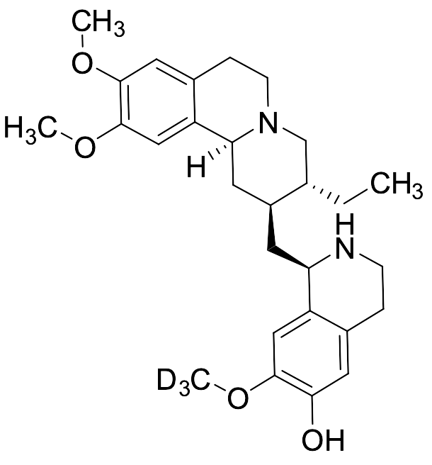 (R)-1-(((2S,3R,11bS)-3-Ethyl-9,10-dimethoxy-1,3,4,6,7,11b-hexahydro-2H-pyrido[2,1-a]isoquinolin-2-yl)methyl)-7-(methoxy-D₃)-1,2,3,4-tetrahydroisoquinolin-6-ol