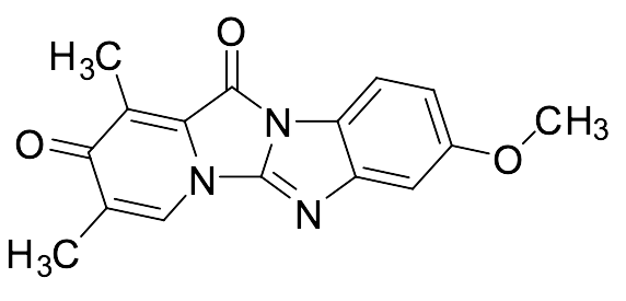 8-Methoxy-1,3-dimethylbenzo[4',5']imidazo[2',1':2,3]imidazo[1,5-a]pyridine-2,12-dione (Mixture of Regioisomers)