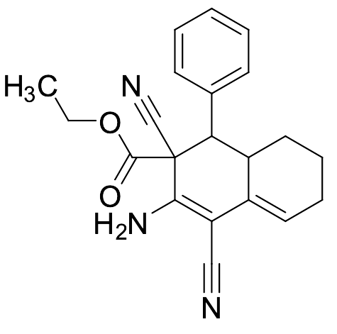 3-Amino-2,4-dicyano-1-phenyl-1,2,6,7,8,8a-hexahydro-naphthalene-2-carboxylic Acid Ethyl Ester