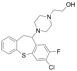4-(7-Chloro-8-fluoro-10,11-dihydrodibenzo[b,f]thiepin-10-yl)-1-piperazineethanol