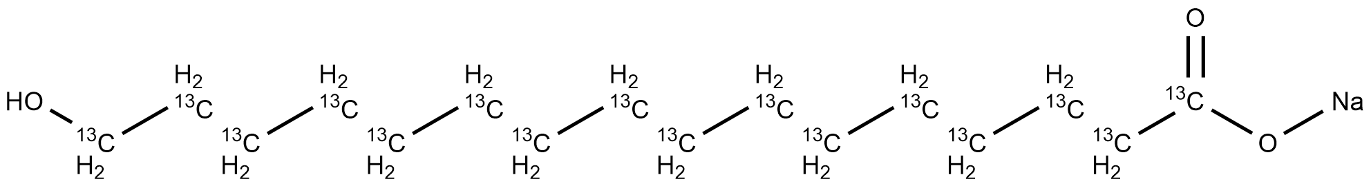 Sodium 16-Hydroxyhexadecanoate-13C16