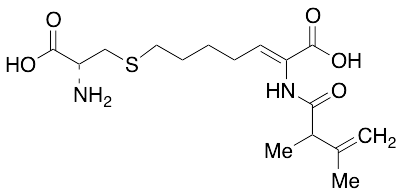 (Z)-7-(((R)-2-Amino-2-carboxyethyl)thio)-2-(2,3-dimethylbut-3-enamido)hept-2-enoic Acid