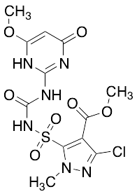 3-chloro-5-[[[[(1,4-dihydro-6-methoxy-4-oxo-2-pyrimidinyl)amino]carbonyl]amino]sulfonyl]-1-methyl-1H-Pyrazole-4-carboxylic acid methyl ester