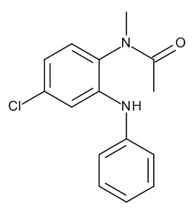 N-[4-Chloro-2-(phenylamino)phenyl]-N-methylacetamide (Clobazam Impurity)