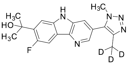 2-(8-Fluoro-3-(1-methyl-4-(methyl-d3)-1H-1,2,3-triazol-5-yl)-5H-pyrido[3,2-b]indol-7-yl)propan-2-ol