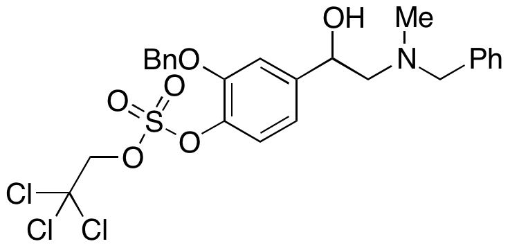 4-(2-(Benzyl(methyl)amino)-1-hydroxyethyl)-2-(benzyloxy)phenyl (2,2,2-trichloroethyl) Sulfate