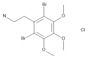 2,6-Dibromomescaline (hydrochloride) [A solid]